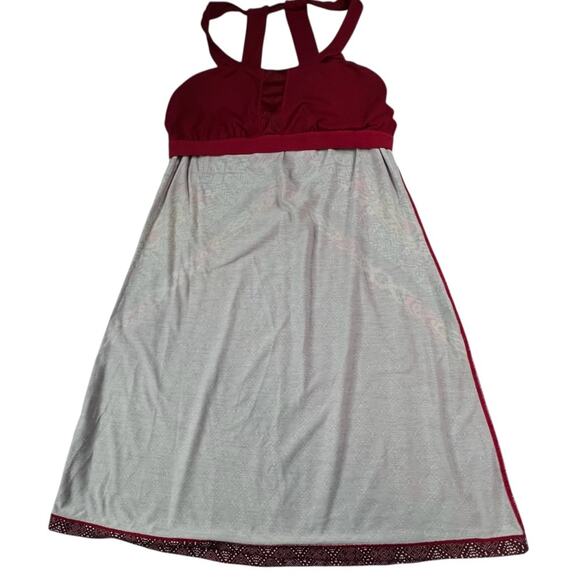Prana Active Dress Size L Canteen Crushed Cran Marrakesh Boho Aztec Stretch - Picture 4 of 8